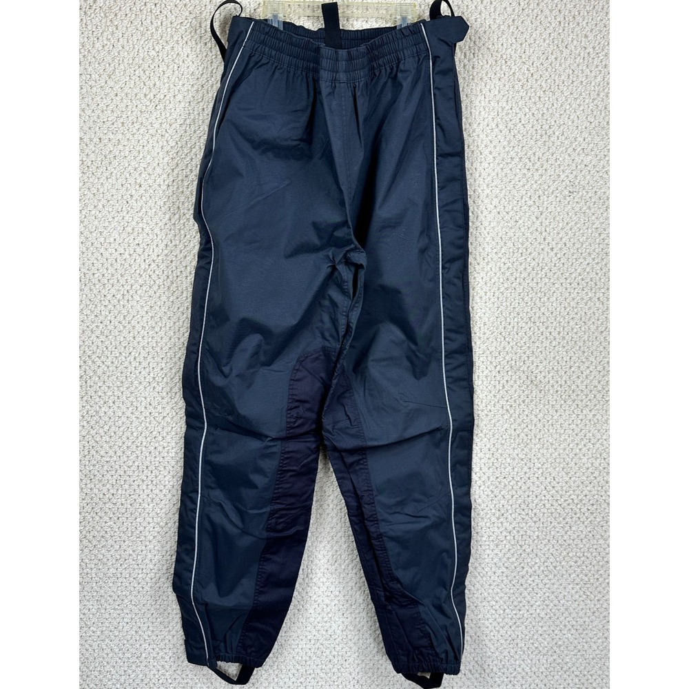 Harley Davidson Rain Pants Mens L Black Full Zip Reflective Motorcycle Stirrups